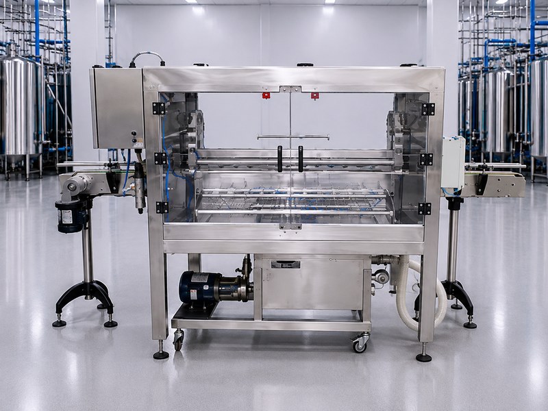 BR-15 front view showing internal mesh conveyor