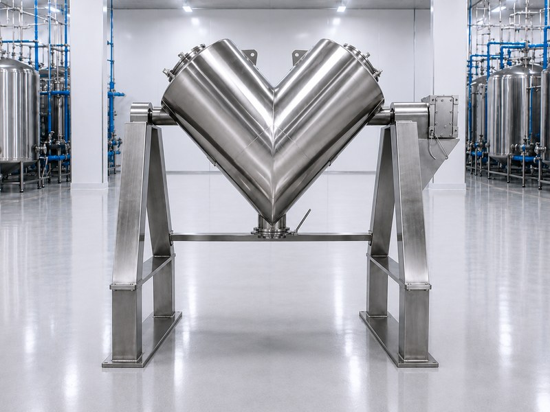 CPT V-Blender front view in production facility