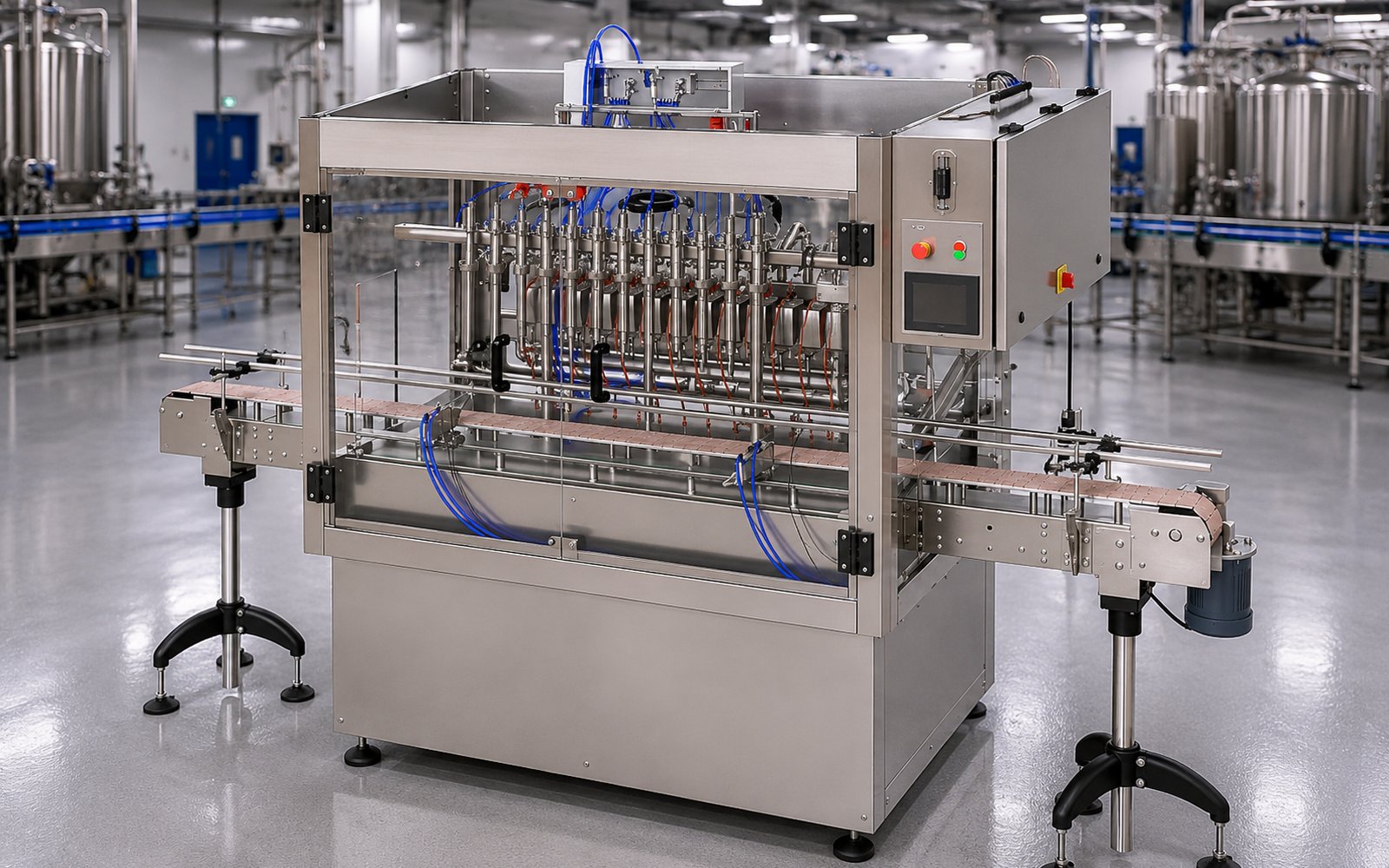 FMF-12000 filling machine, part of the FMF-12000 complete bottling line