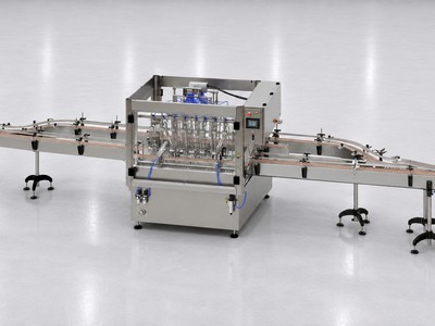 FMF-12000-DL angled view, dual lane conveyors