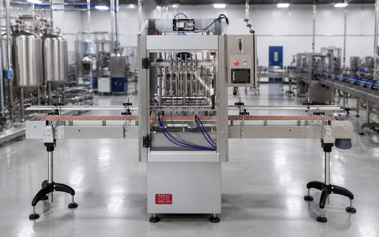 FMF-6000 Flow Meter Filler on production line