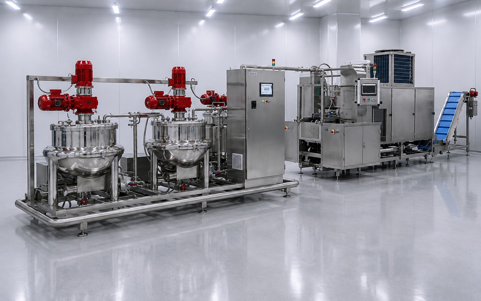 M40 automatic gummy production system, full line view
