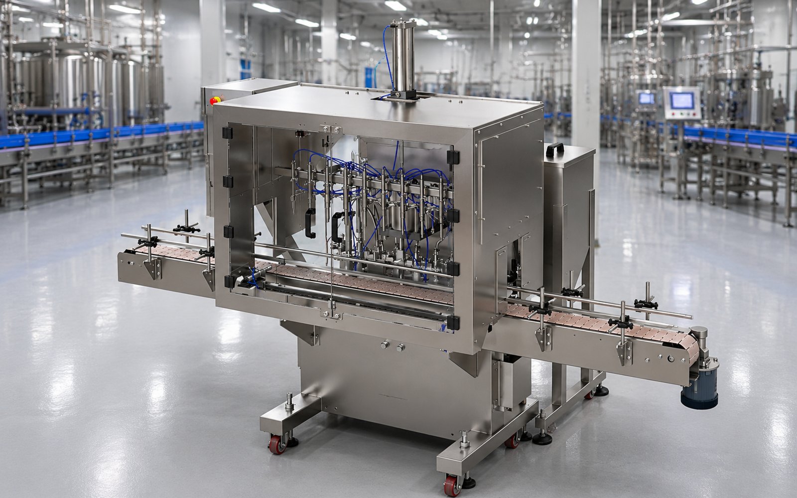 PI3300 Automatic Piston Filler, three-quarter view