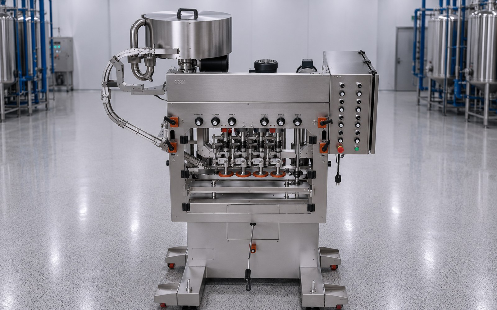 TruCap-X-C2 automatic inline bottle capper, front view