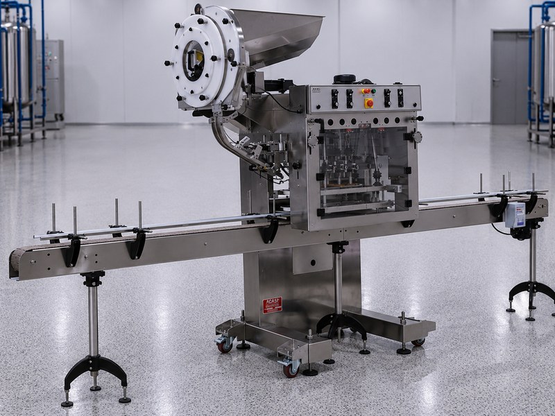 TruCap-X-Vert opposite angled view showing vertical wheel cap sorter