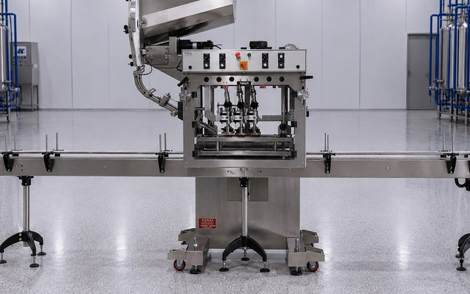 TruCap-X-Vert automatic inline bottle capper, front view