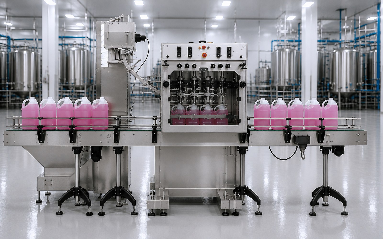 TruCap-X-WFall automatic inline bottle capper, front view
