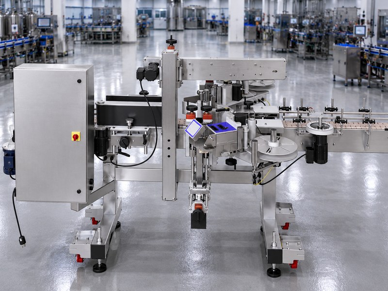Tru-Labeler-FB-W-HERMA front view with control panel