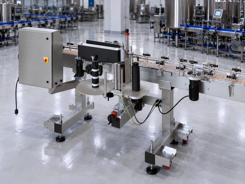 Tru-Labeler-W-HERMA angled view with control panel
