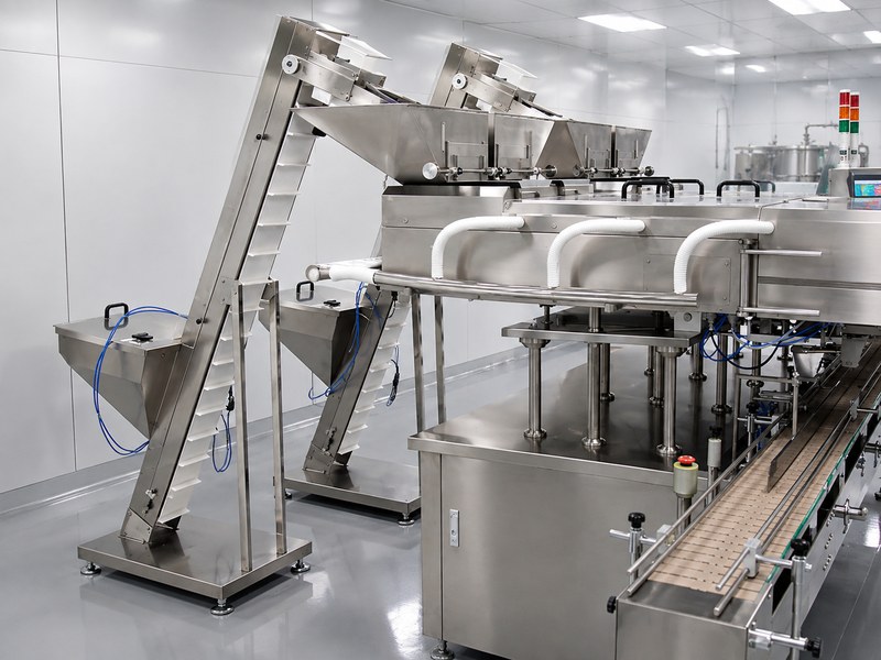UAC-32 elevator infeed and hopper assembly