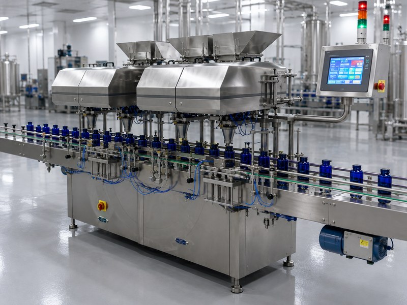 UAC-32 counting heads with bottles on conveyor