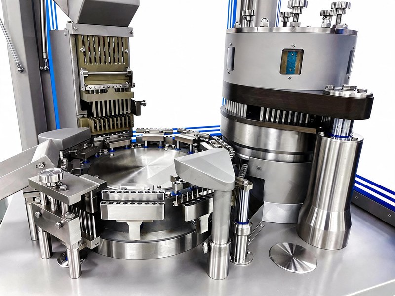 UAF-1200C rotary table and segment holders detail