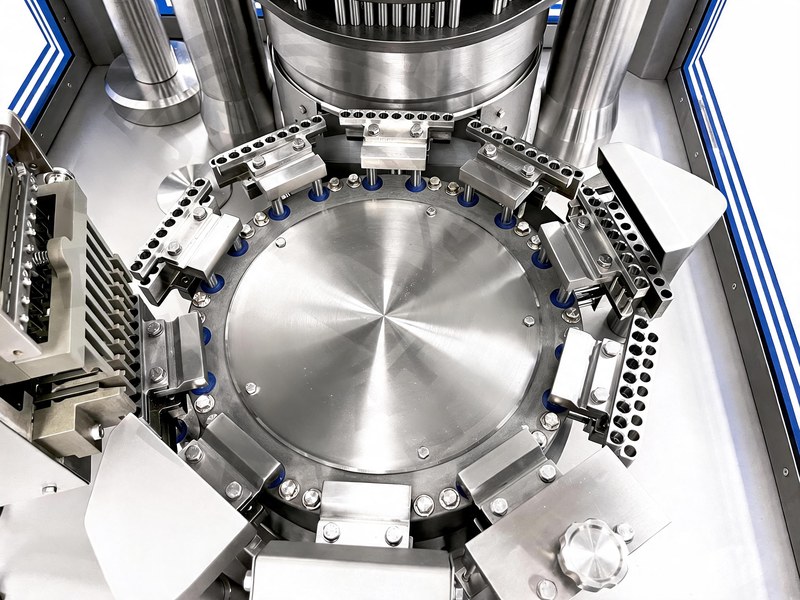 UAF-1200C rotary table top-down view
