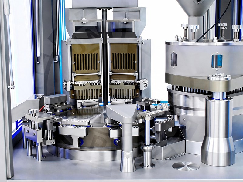 UAF-2500C rotary turret and dosing station detail